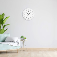 Okrúhle nástenné hodiny, Prim Super silent biela, E01.4345.00